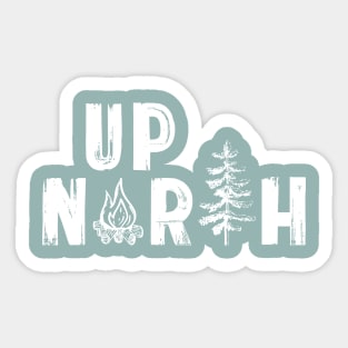 Campfires Up North in the Woods Sticker